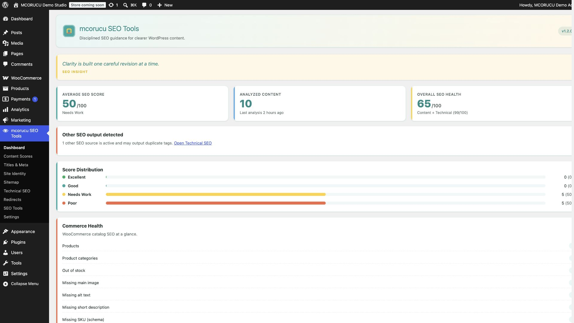 mcorucu SEO Tools product hero image